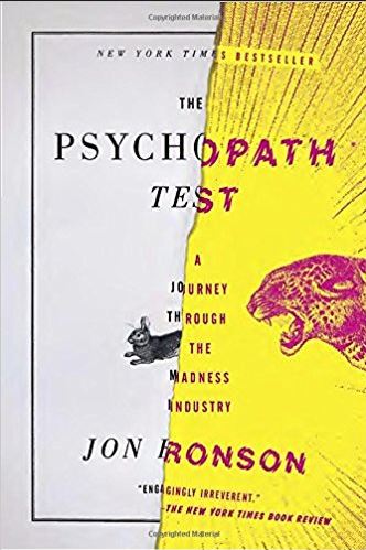 Front of book The Psychopath Test by Jon Ronson