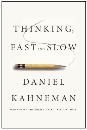Thinking fast and slow by Daniel Kahneman book cover