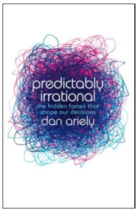 Front of book: Predictably irrational by Dan Ariely