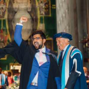 Arden University graduation student