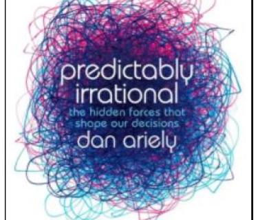 Front of book: Predictably irrational by Dan Ariely