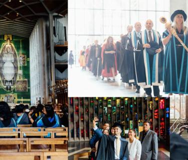 4 photos of Arden University graduation