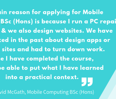 David McGath Mobile Computing Student Quote