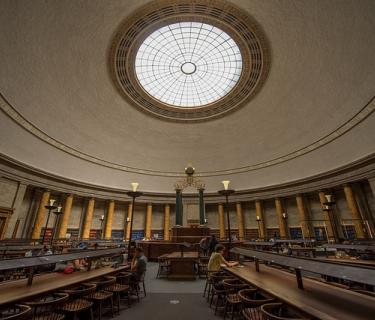 Inside Manchester city library
