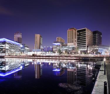 Image of Manchester at night