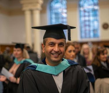 Students at graduation