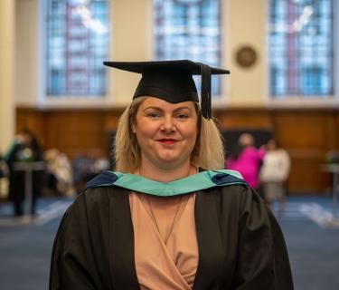 Students at graduation