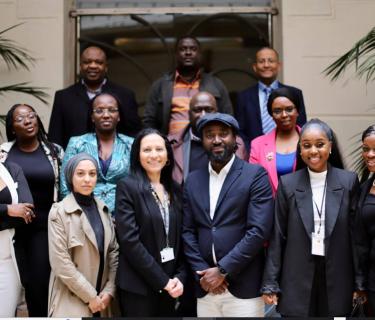 Professor Dilshad Sheikh and delegates