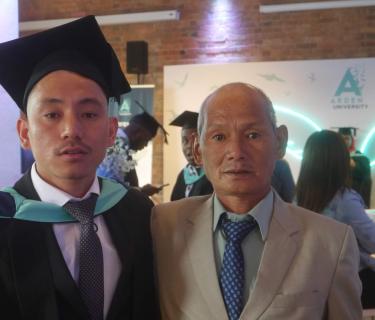 Students at graduation