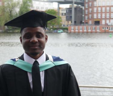 Students at graduation