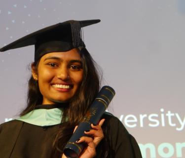 Students at graduation