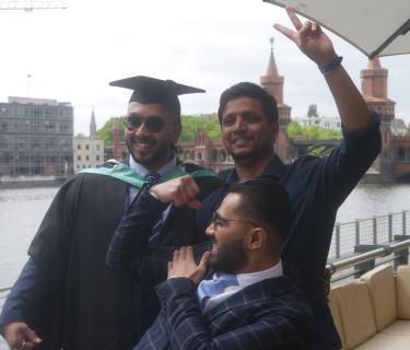 Student at Berlin graduation