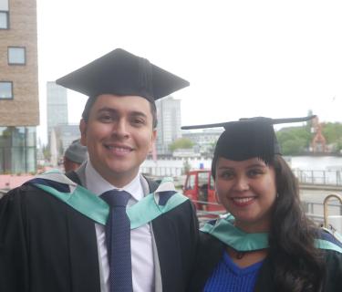 Students at graduation