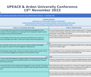 Conference Sessions - UPEACE