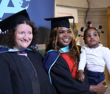 Students at graduation