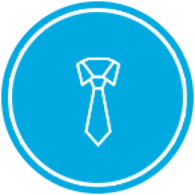 Shirt collar and tie icon